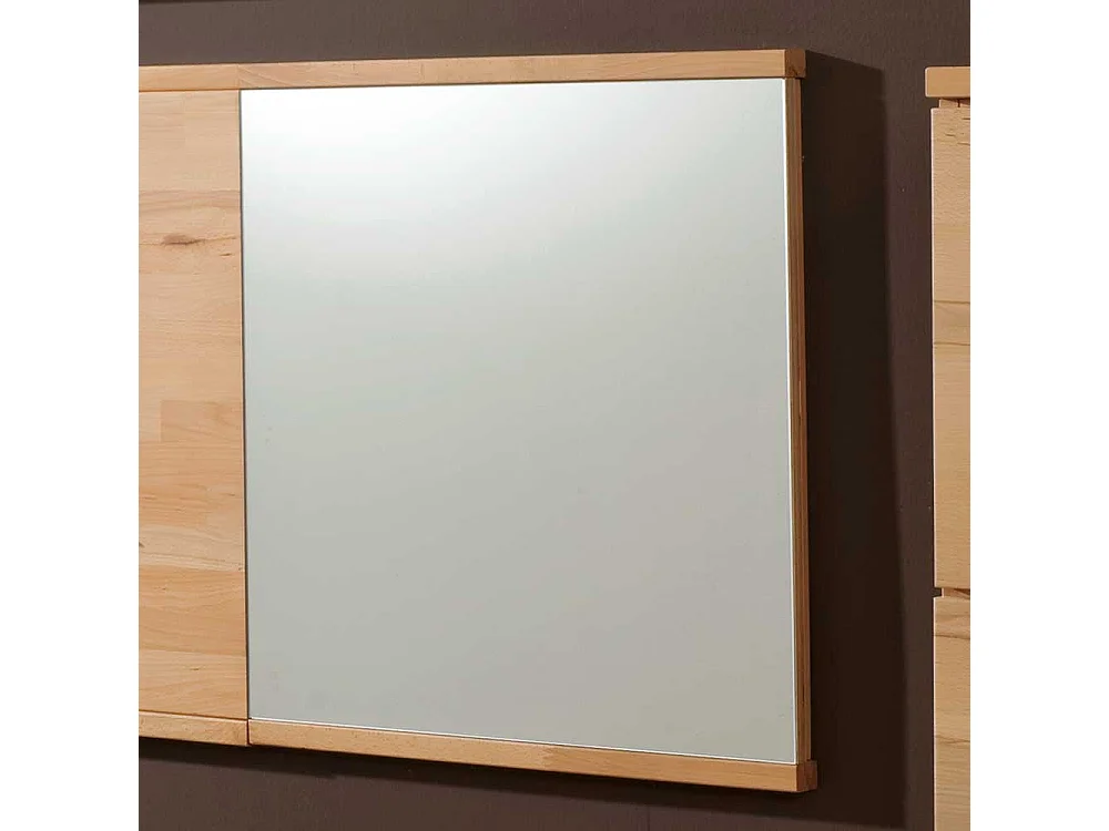 Garderobenspiegel aus Kernbuche massiv Rechteckig