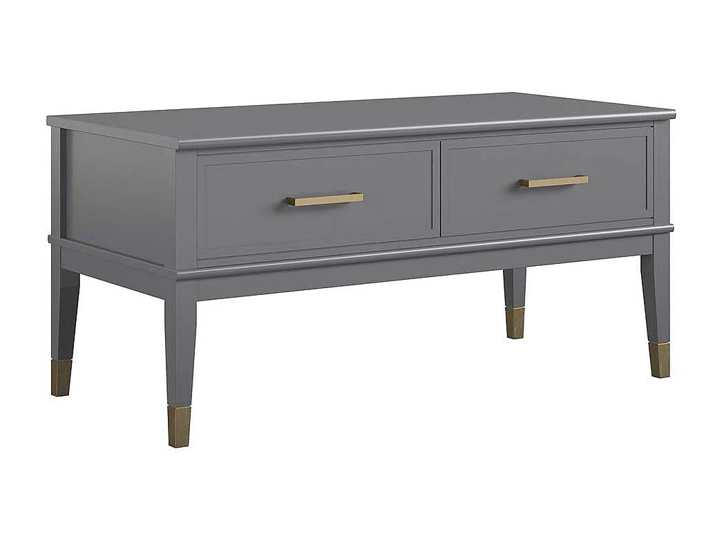 Verstellbarer Couchtisch in Grau hochklappbarer Tischplatte