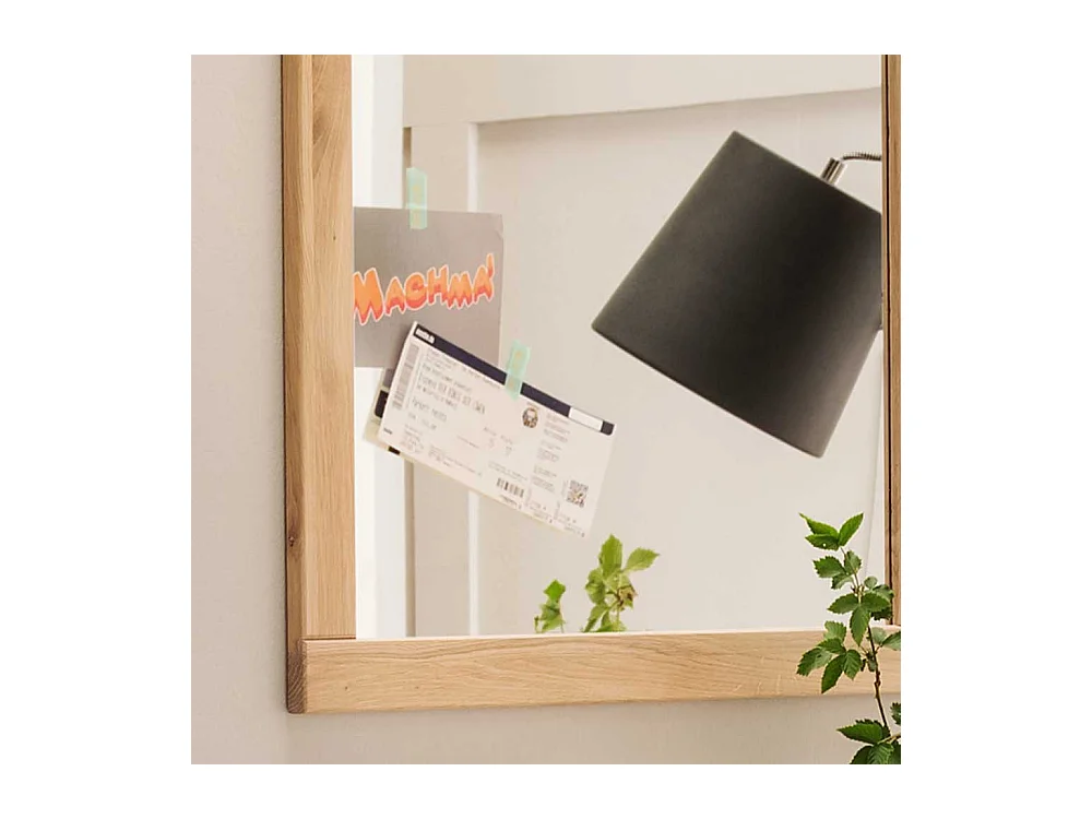 Flur Spiegel aus Eiche Massivholz 70 cm breit