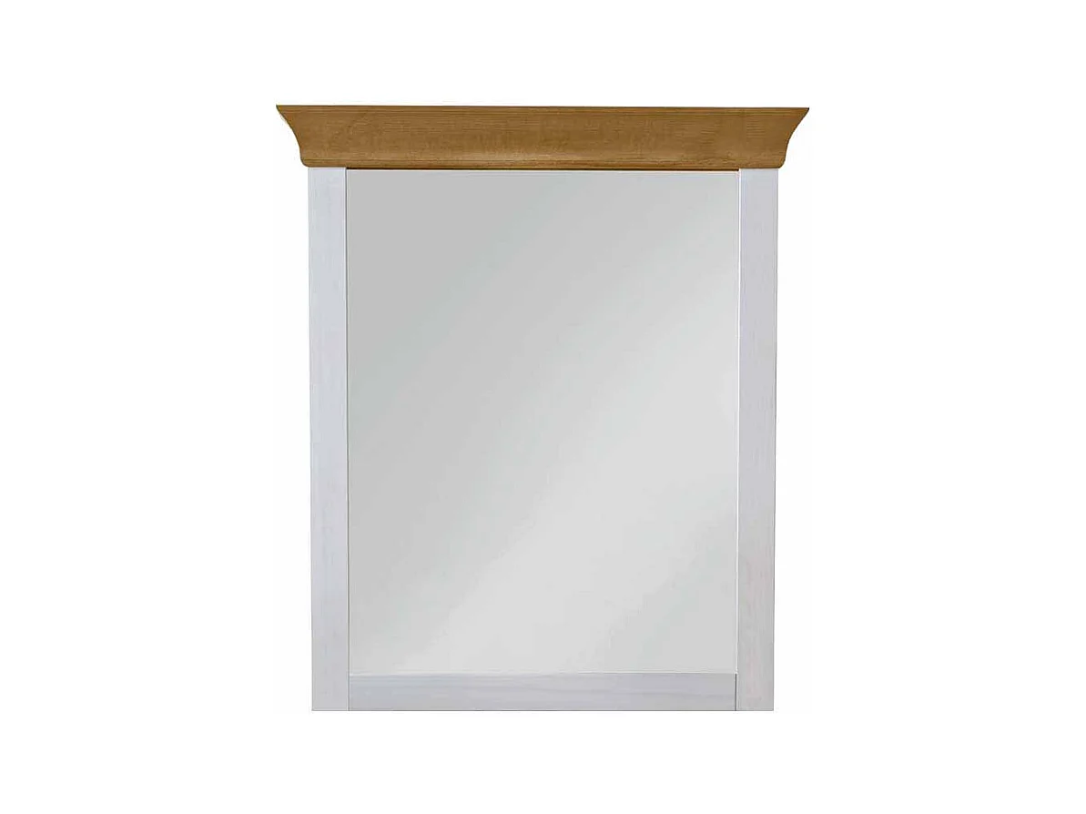 Wandspiegel in Weiß Kiefer massiv Landhaus