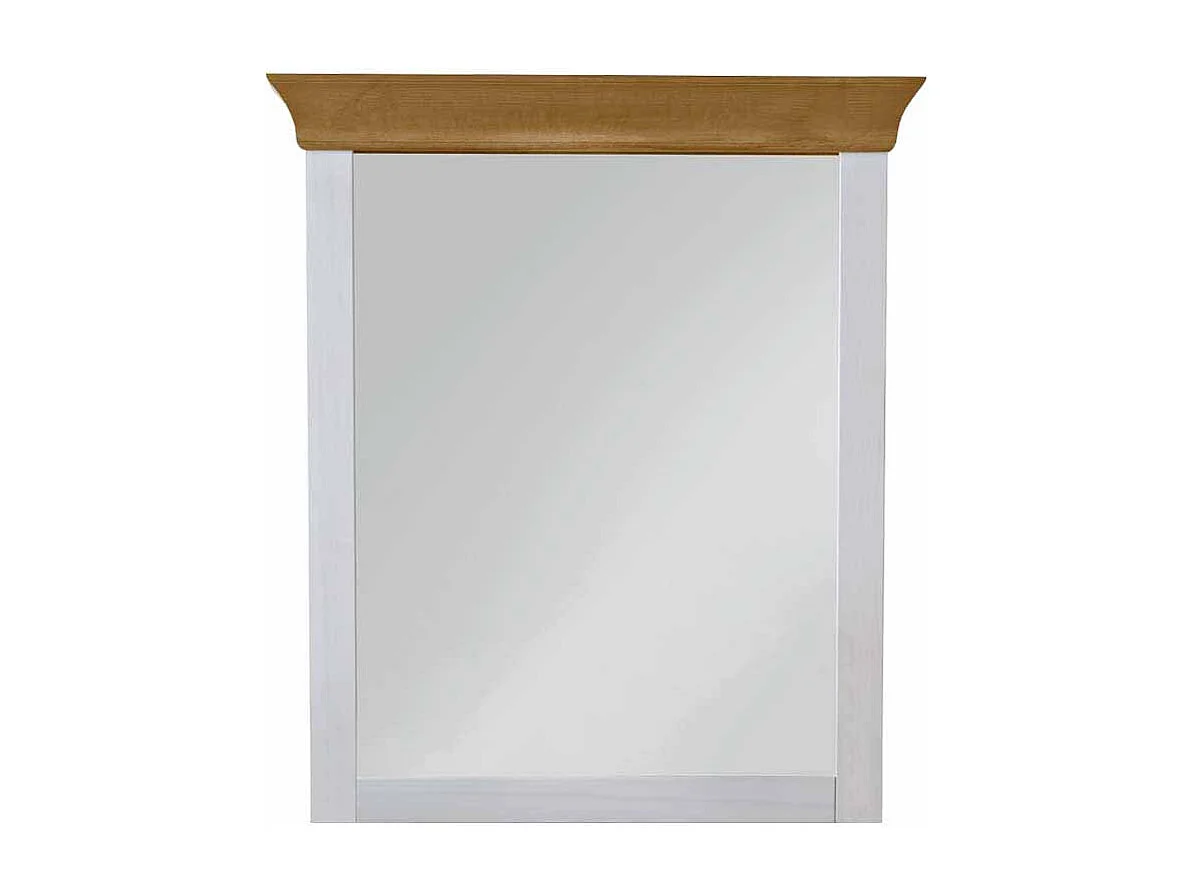 Wandspiegel in Weiß Kiefer massiv Landhaus