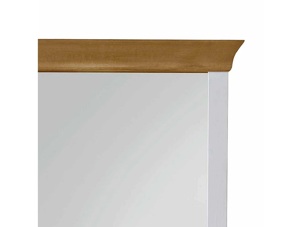 Wandspiegel in Weiß Kiefer massiv Landhaus