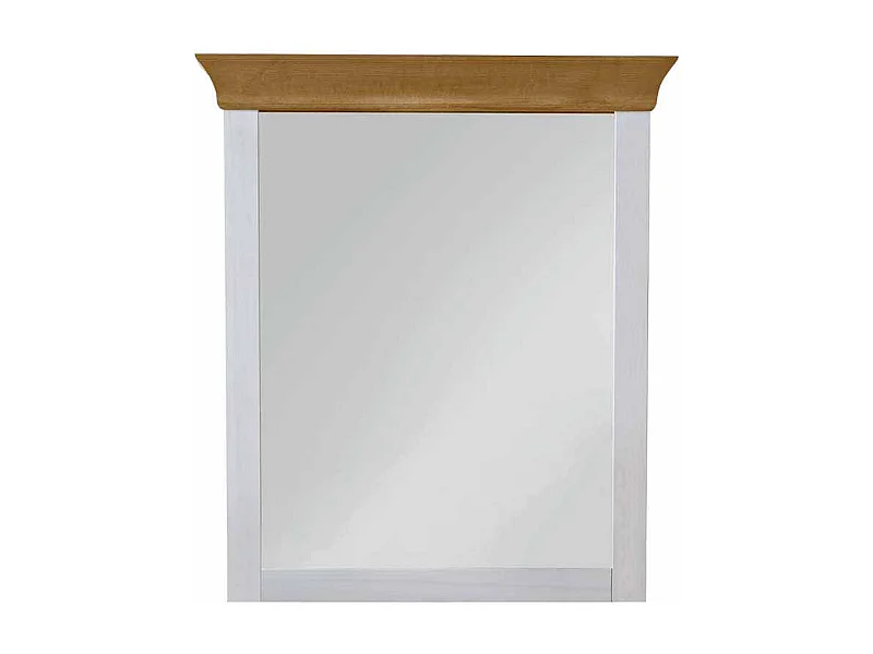 Wandspiegel in Weiß Kiefer massiv Landhaus