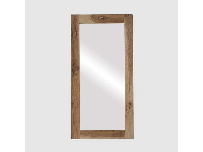 Garderobenspiegel mit Holzrahmen Eiche Massivholz