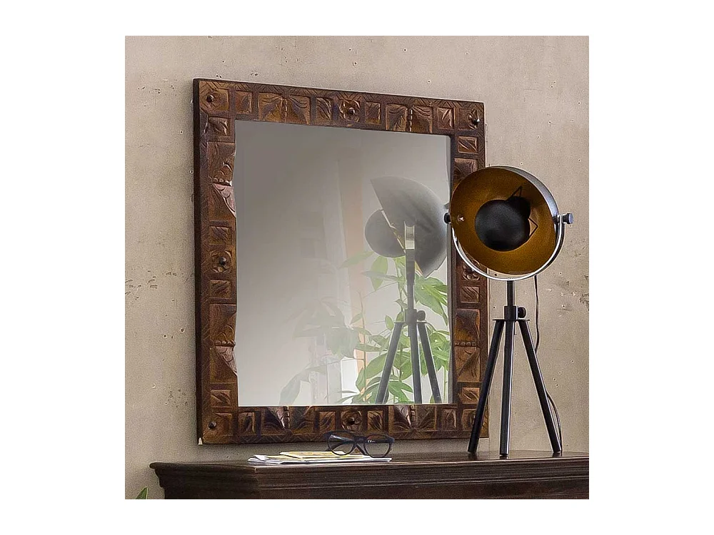 Flurspiegel im Kolonialstil Teak Massivholz