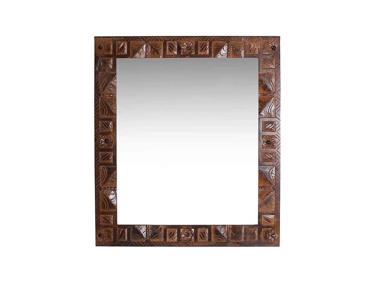 Flurspiegel im Kolonialstil Teak Massivholz