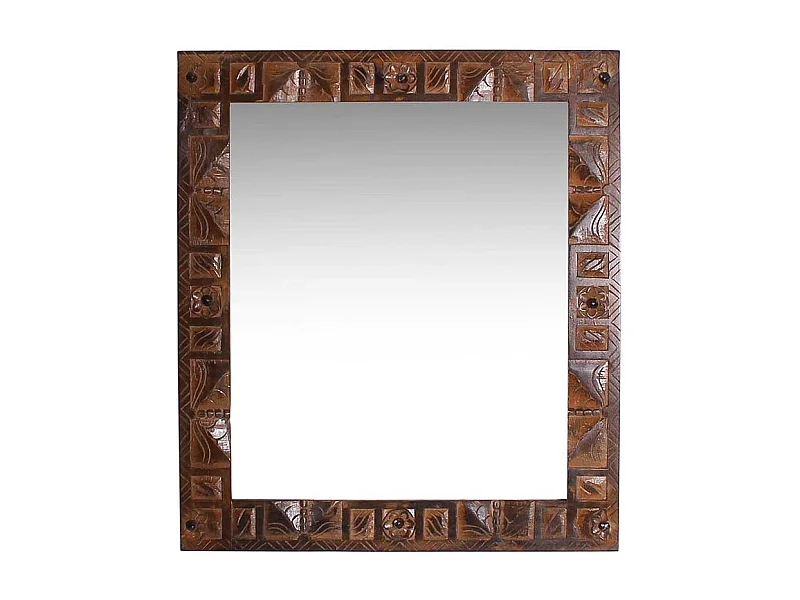 Flurspiegel im Kolonialstil Teak Massivholz