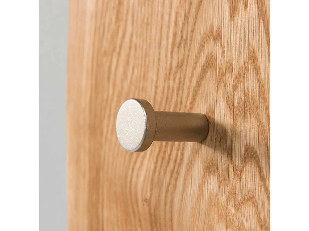 Design Wandspiegel mit Haken und Baumkante 70 cm breit