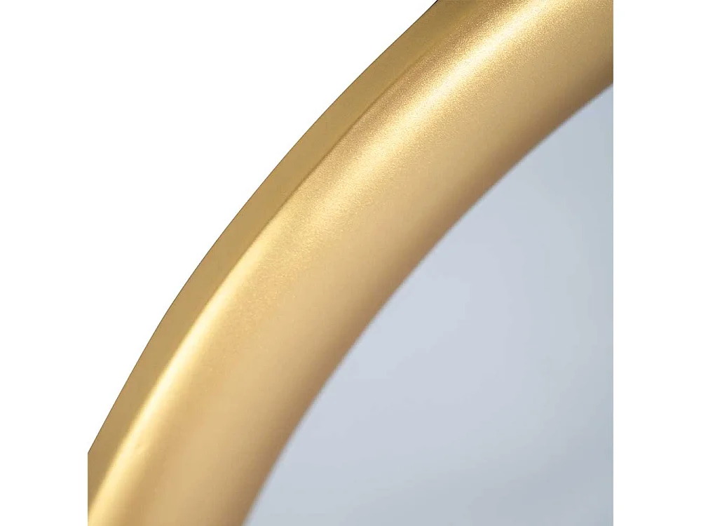 Runder Wandspiegel modern in Goldfarben 80 cm Durchmesser