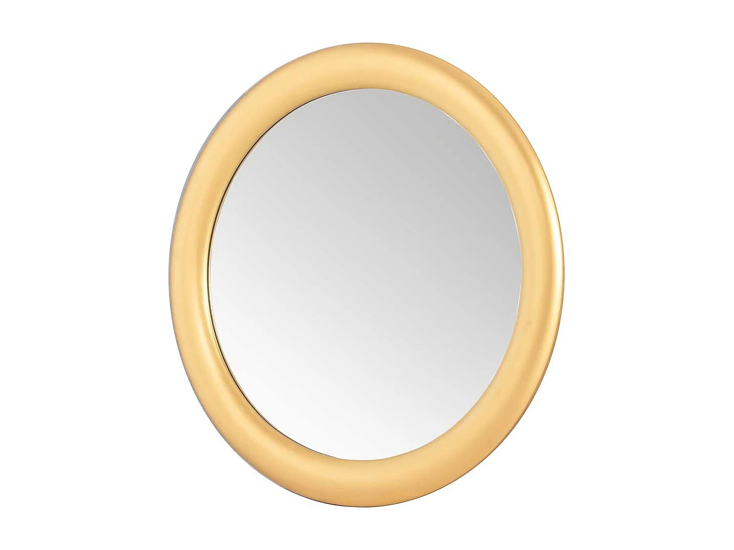 Runder Wandspiegel modern in Goldfarben 80 cm Durchmesser