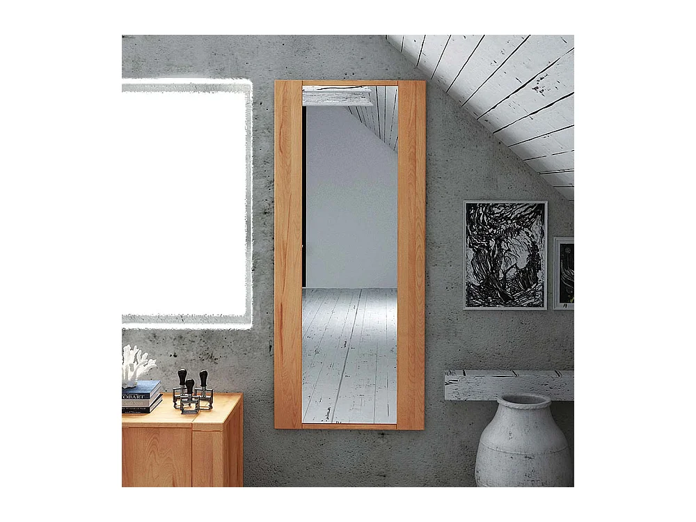 Dielenspiegel aus Kernbuche Massivholz geölt