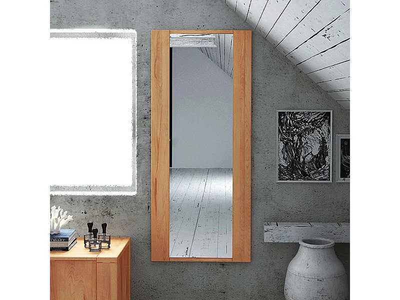 Dielenspiegel aus Kernbuche Massivholz geölt