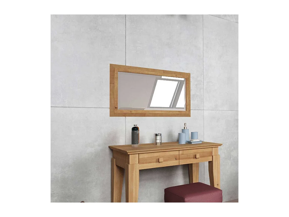 Garderobenspiegel aus Wildeiche Massivholz natur geölt