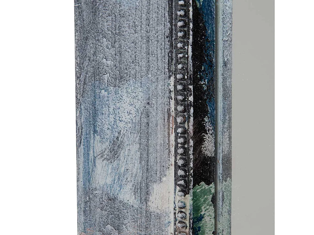 Dielenspiegel im Shabby Chic Stil Grey Wash Holzrahmen