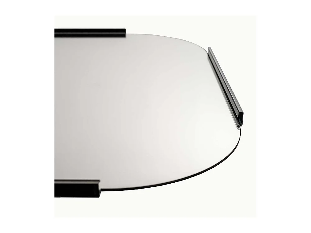 Wandspiegel mit Glasrahmen Retrostil