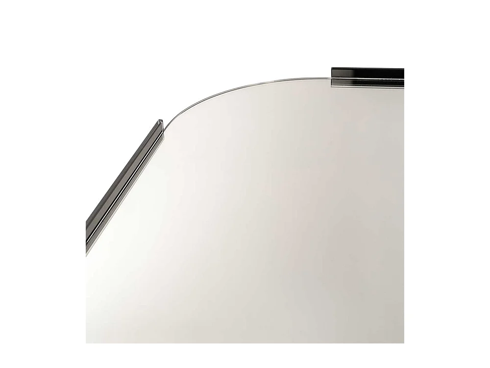 Wandspiegel mit Glasrahmen Retrostil