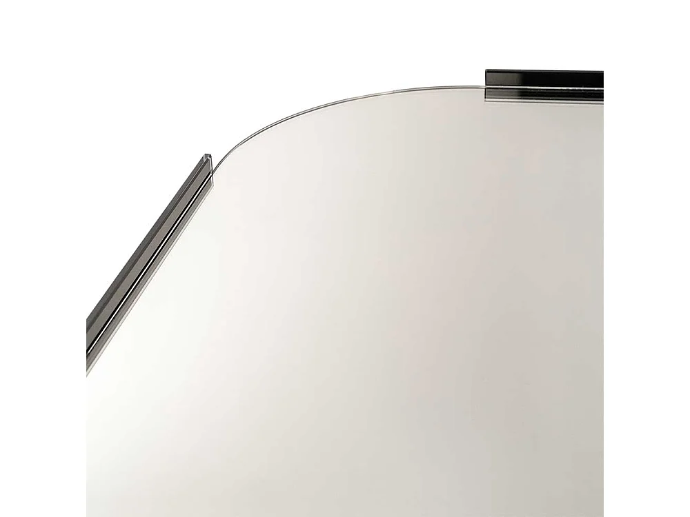 Wandspiegel mit Glasrahmen Retrostil