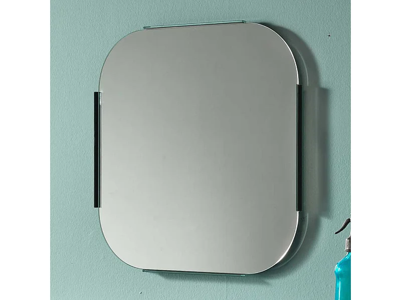 Wandspiegel mit Glasrahmen Retrostil