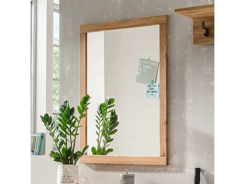 Wandspiegel aus Eiche Massivholz 70 cm breit