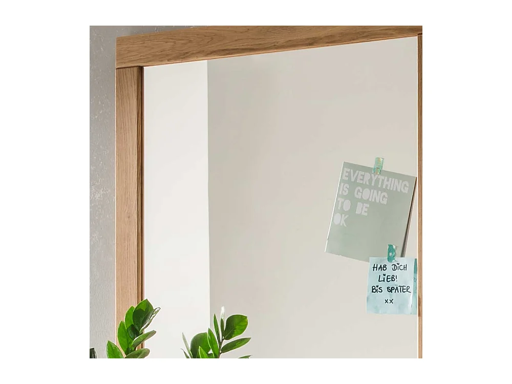 Wandspiegel aus Eiche Massivholz 70 cm breit