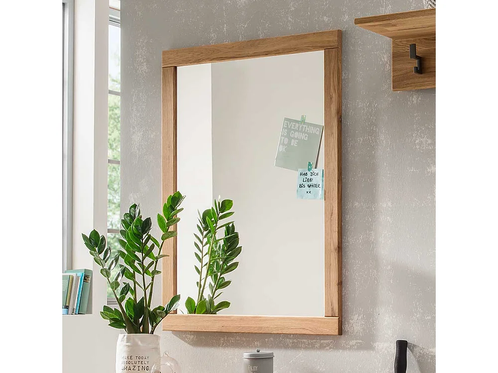 Wandspiegel aus Eiche Massivholz 70 cm breit