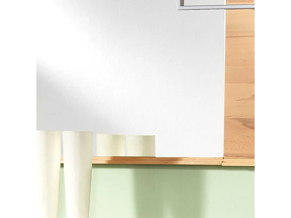 Garderobenspiegel aus Kernbuche massiv Quadratisch