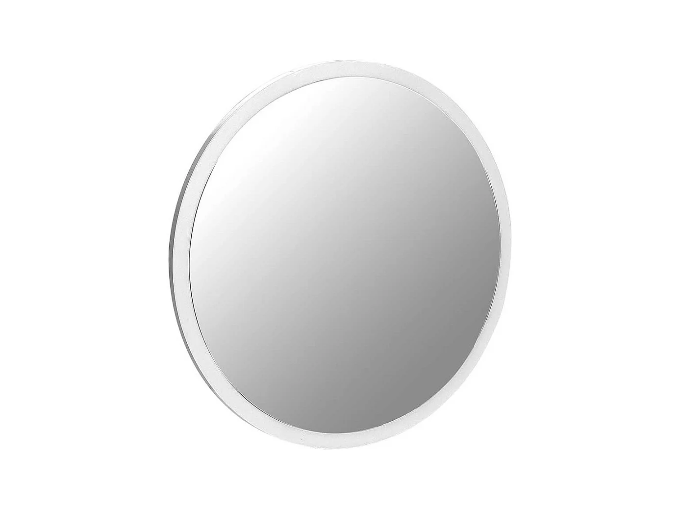 Runder Spiegel für Bad weißem Rahmen