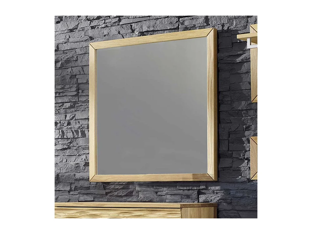Dielenspiegel aus Wildeiche Massivholz 80 cm breit