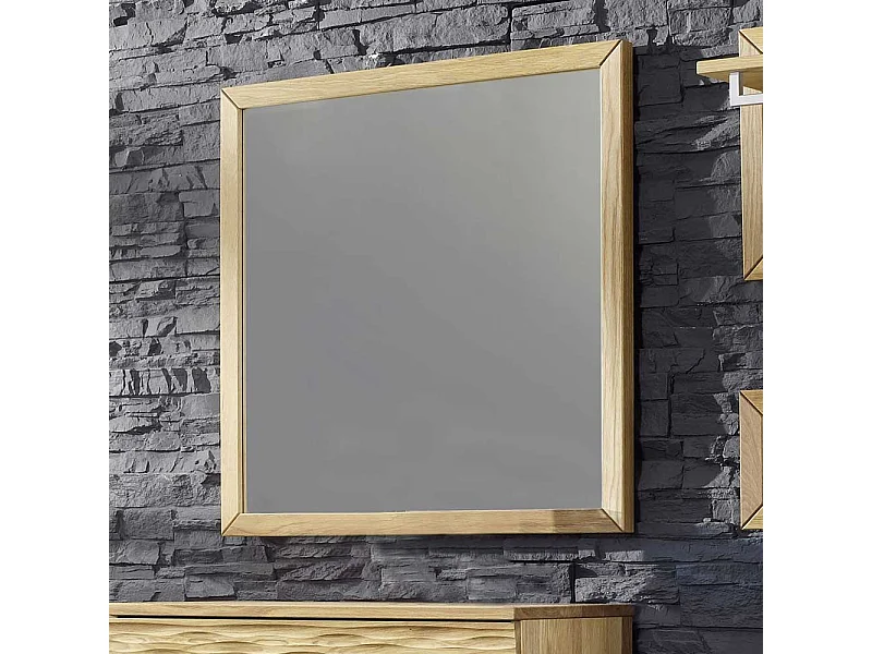 Dielenspiegel aus Wildeiche Massivholz 80 cm breit