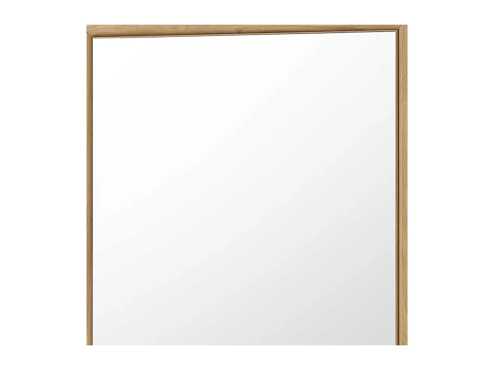 Wandspiegel in Wildeiche Bianco massiv 95 cm hoch