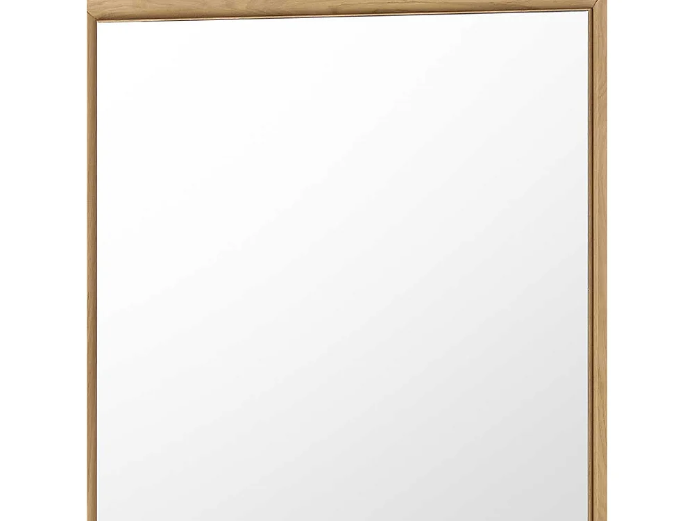 Wandspiegel in Wildeiche Bianco massiv 95 cm hoch