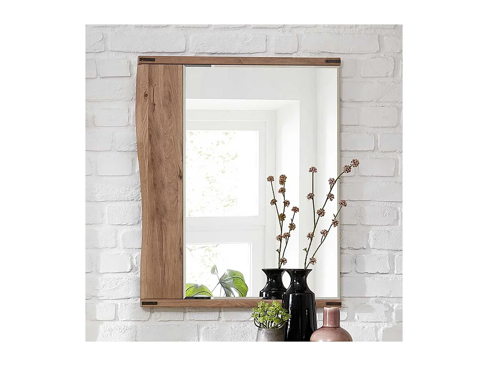 Flurspiegel aus Wildeiche Massivholz 65 cm breit