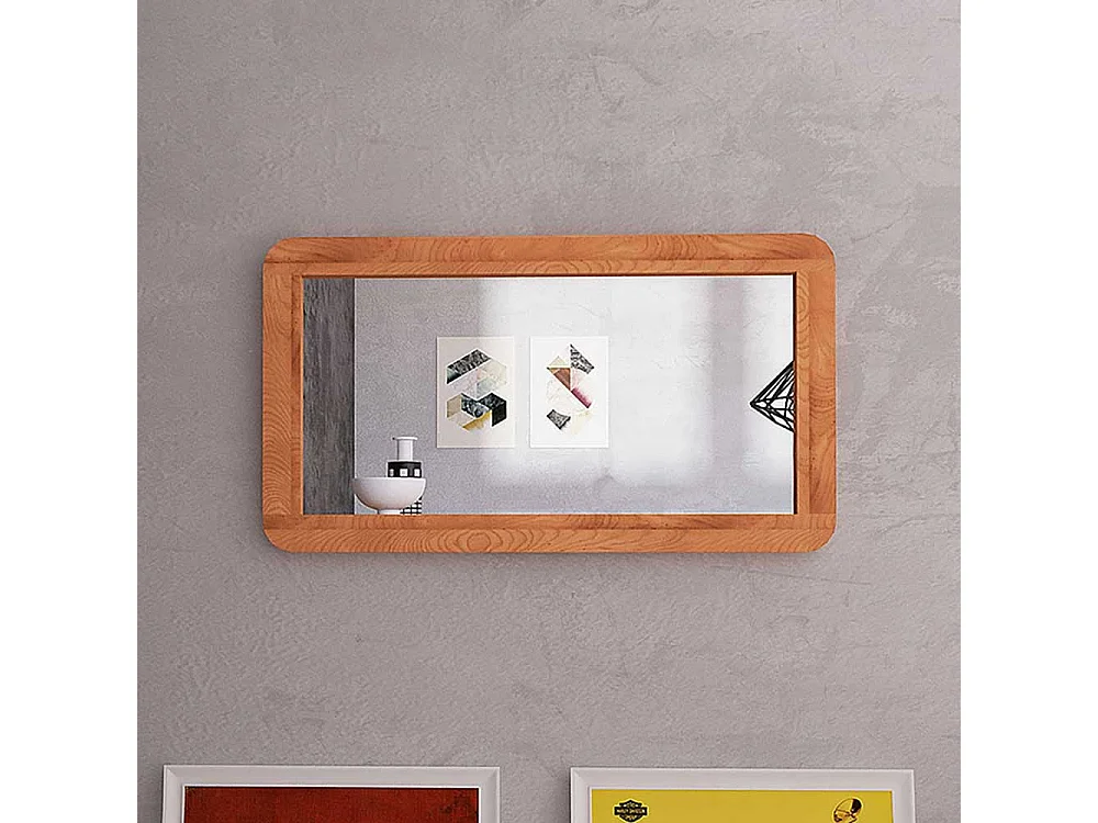 Dielenspiegel mit Holzrahmen modern