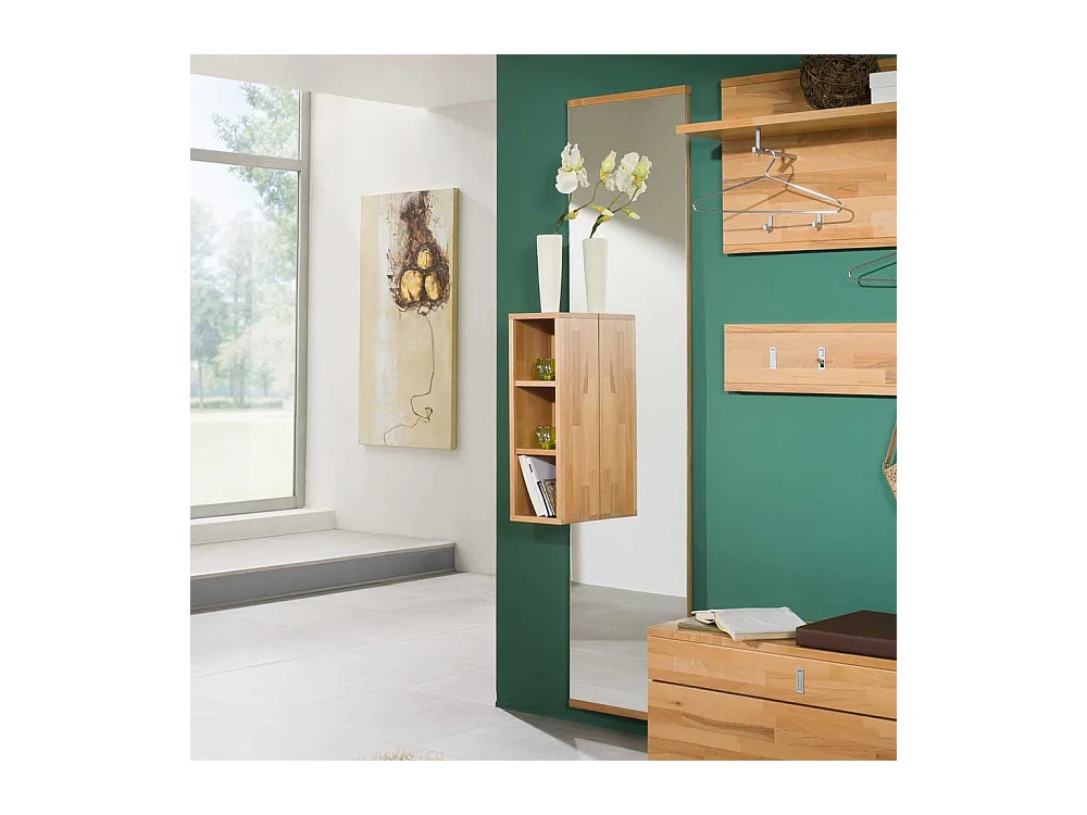 Spiegel mit Regal Kernbuche Massivholz