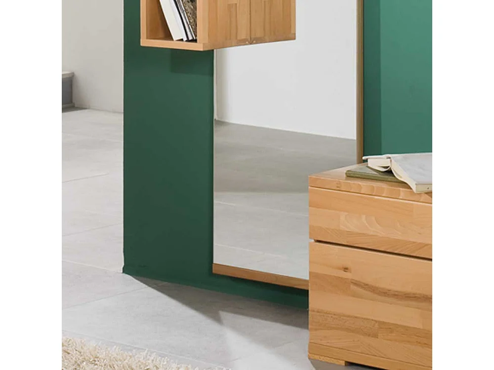 Spiegel mit Regal Kernbuche Massivholz