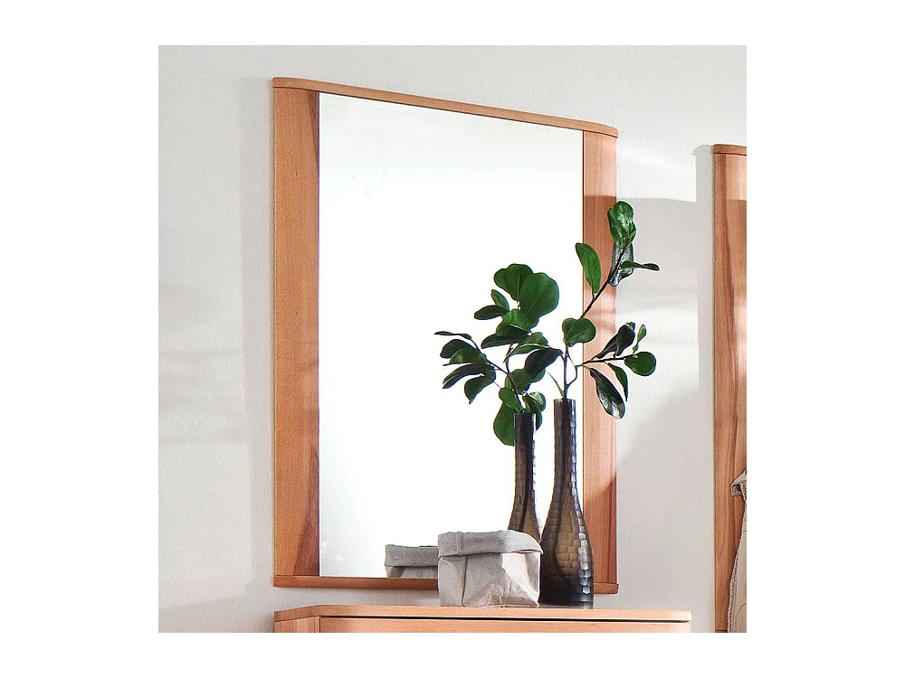 Wandspiegel Flurspiegel in Kernbuchefarben mit Holzrahmen