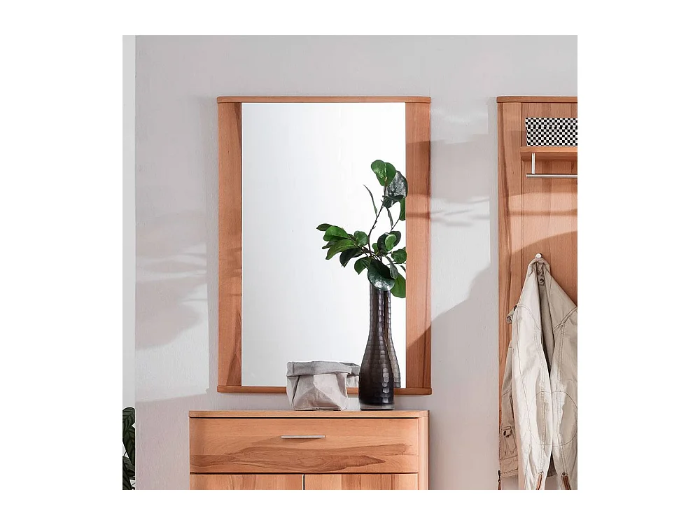 Wandspiegel Flurspiegel in Kernbuchefarben mit Holzrahmen