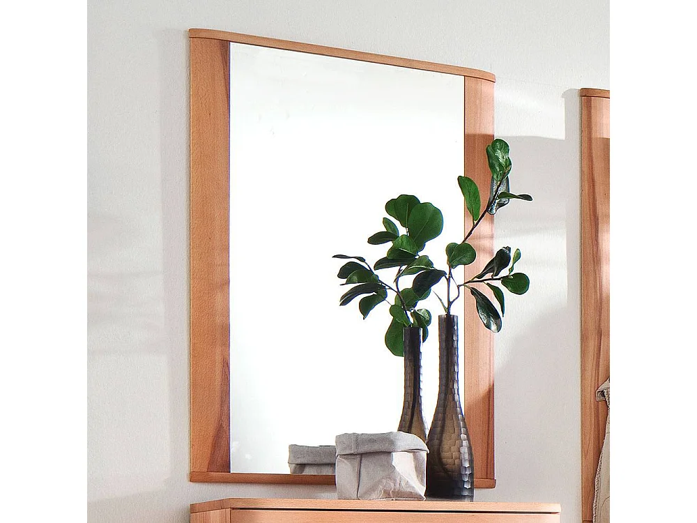 Wandspiegel Flurspiegel in Kernbuchefarben mit Holzrahmen