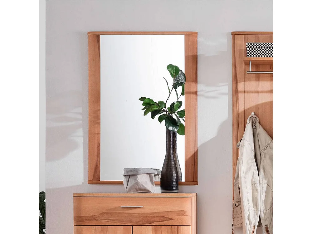 Wandspiegel Flurspiegel in Kernbuchefarben mit Holzrahmen