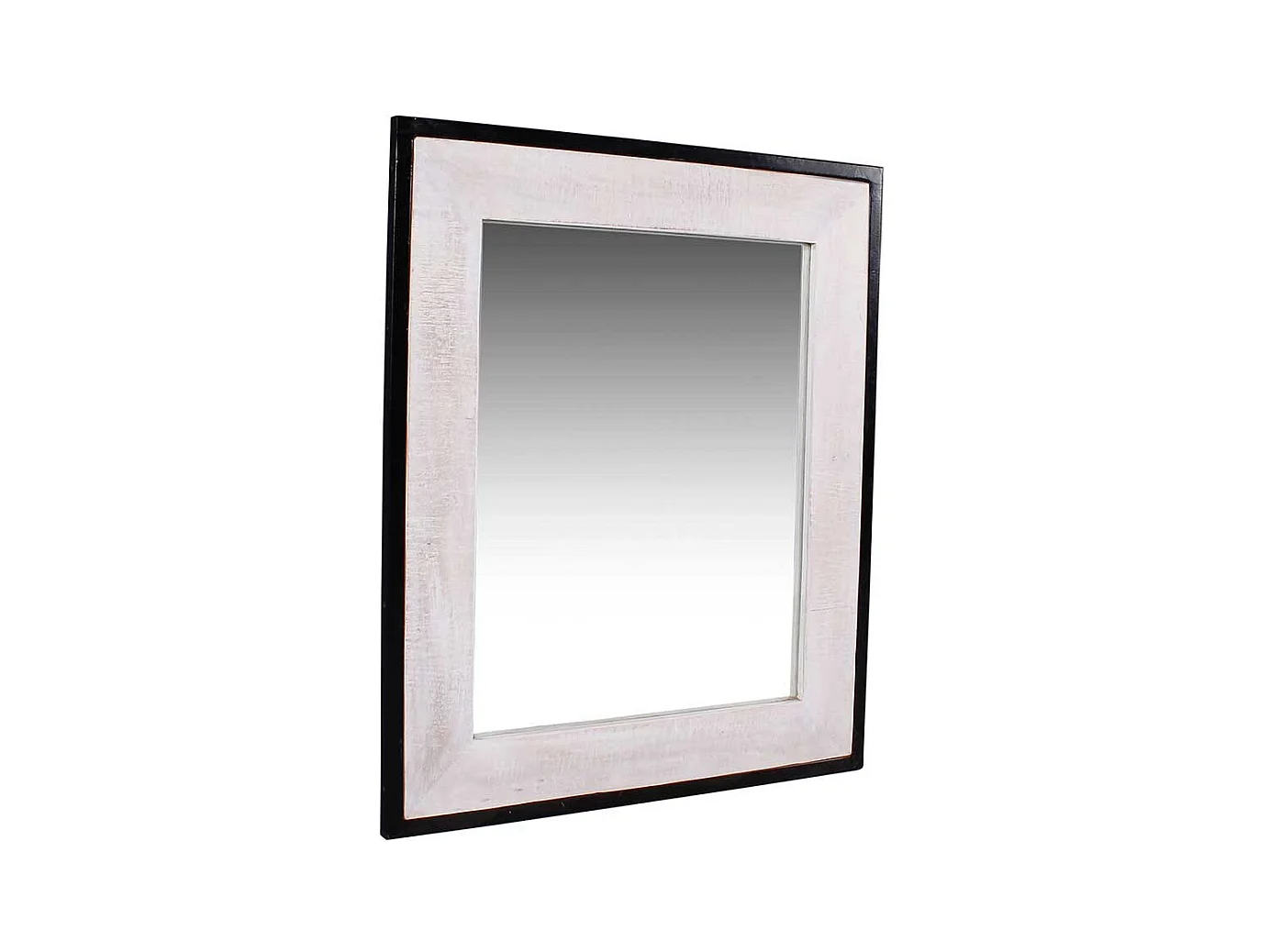 Wandspiegel in Weiß und Schwarz Industry Stil