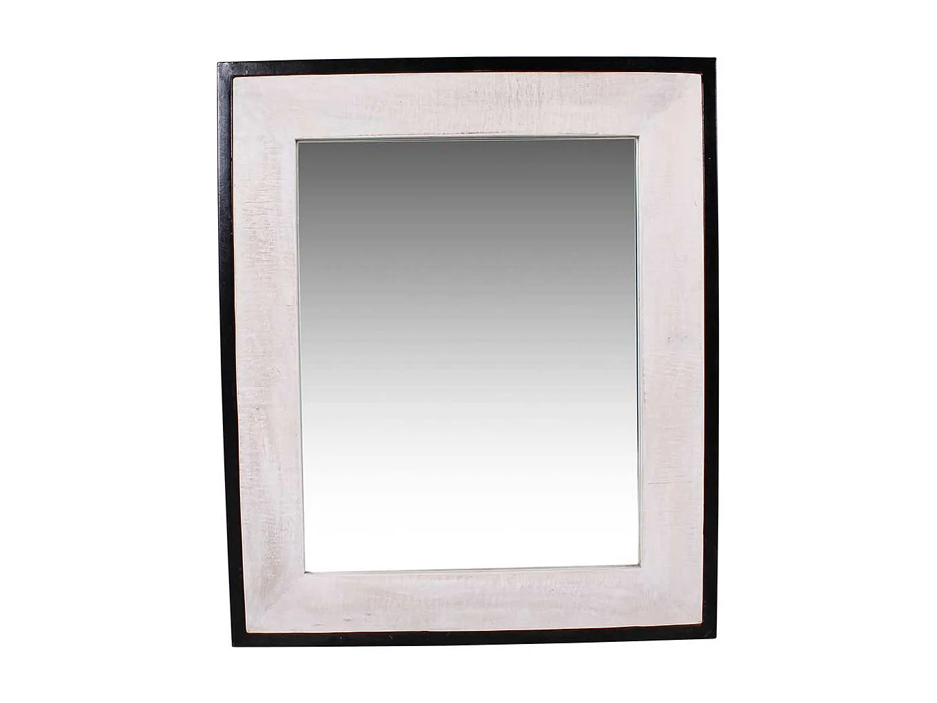 Wandspiegel in Weiß und Schwarz Industry Stil