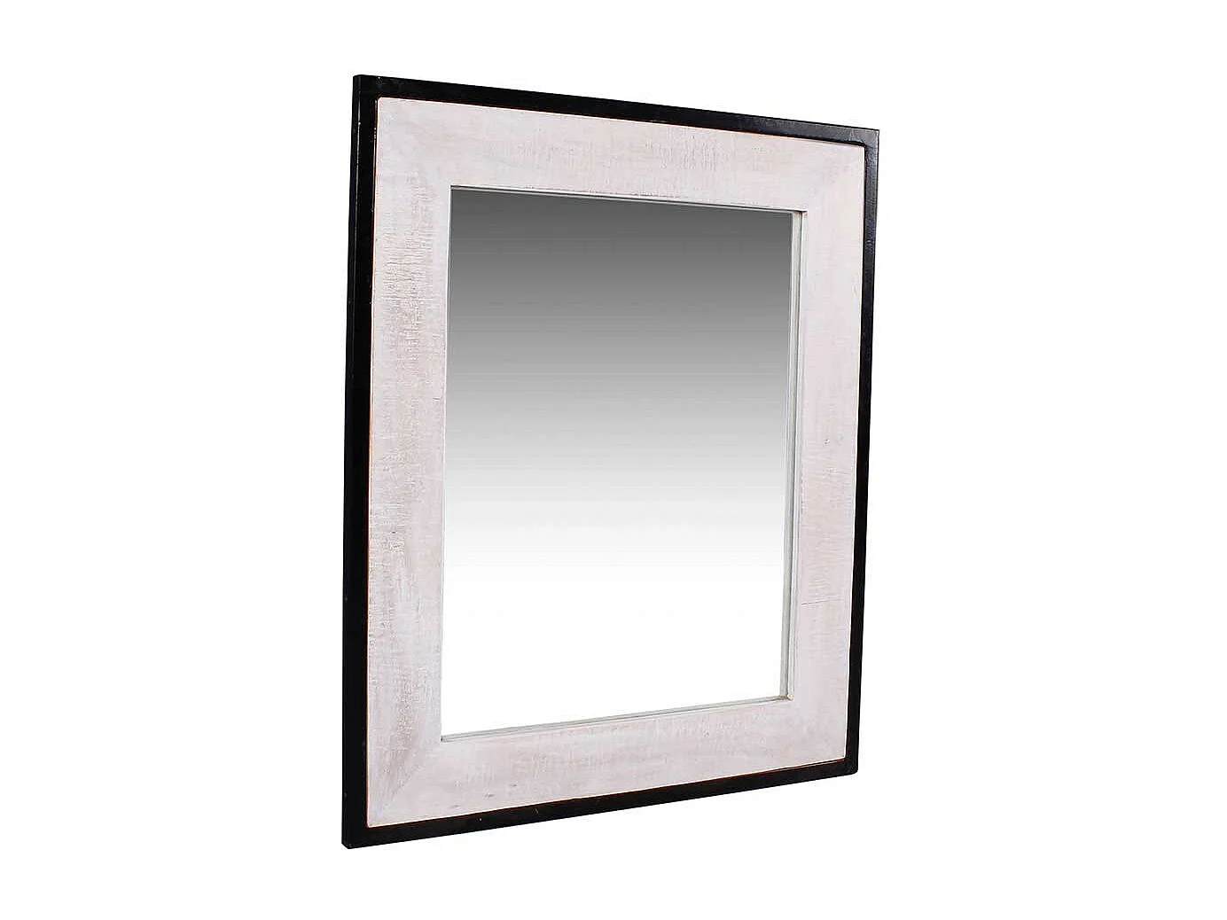 Wandspiegel in Weiß und Schwarz Industry Stil