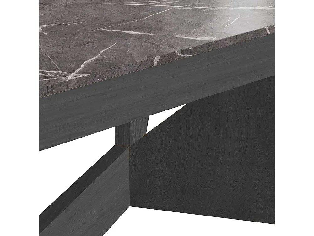 Wohnzimmertisch in Schwarzgrau und Dunkelgrau hochklappbarer Tischplatte