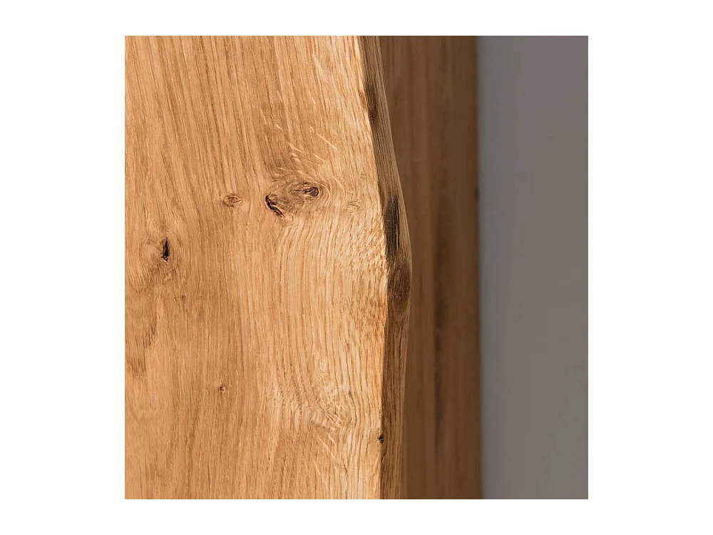 Design Wandspiegel mit Haken und Baumkante 70 cm breit