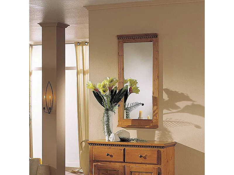 Flurspiegel aus Fichte Massivholz Landhaus Design