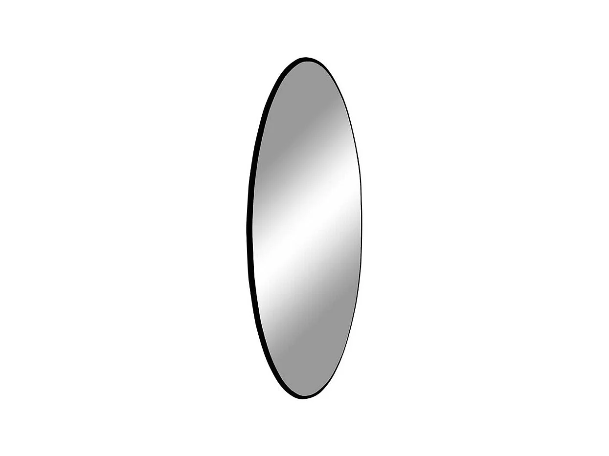 Runder Spiegel in Schwarz Metallrahmen