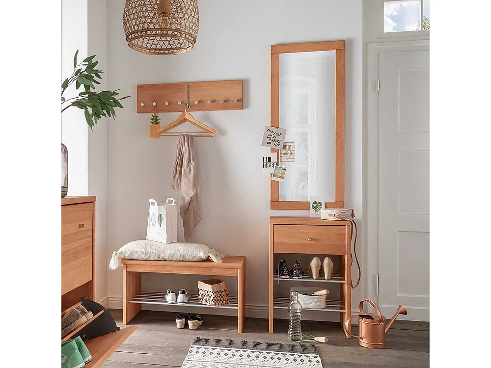 Spiegel aus Buche Massivholz Spiegelglas