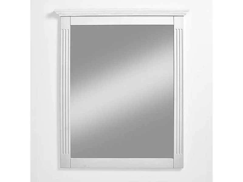 Wandspiegel in Weiß Kiefer massiv Landhausstil