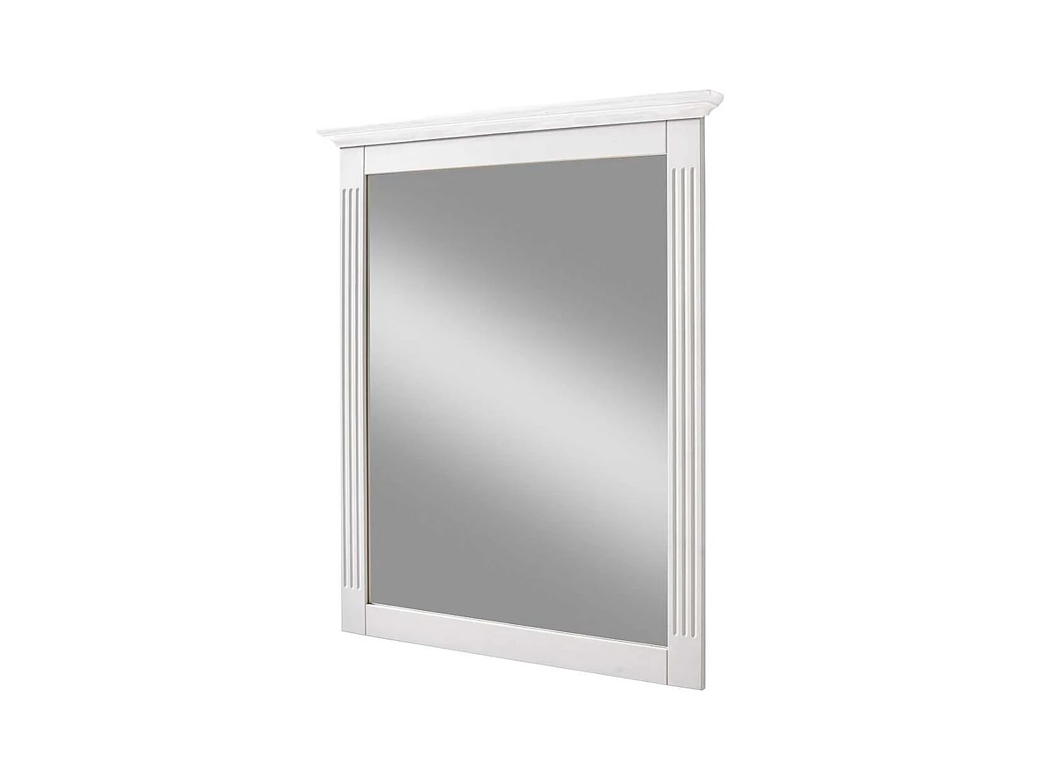 Wandspiegel in Weiß Kiefer massiv Landhausstil