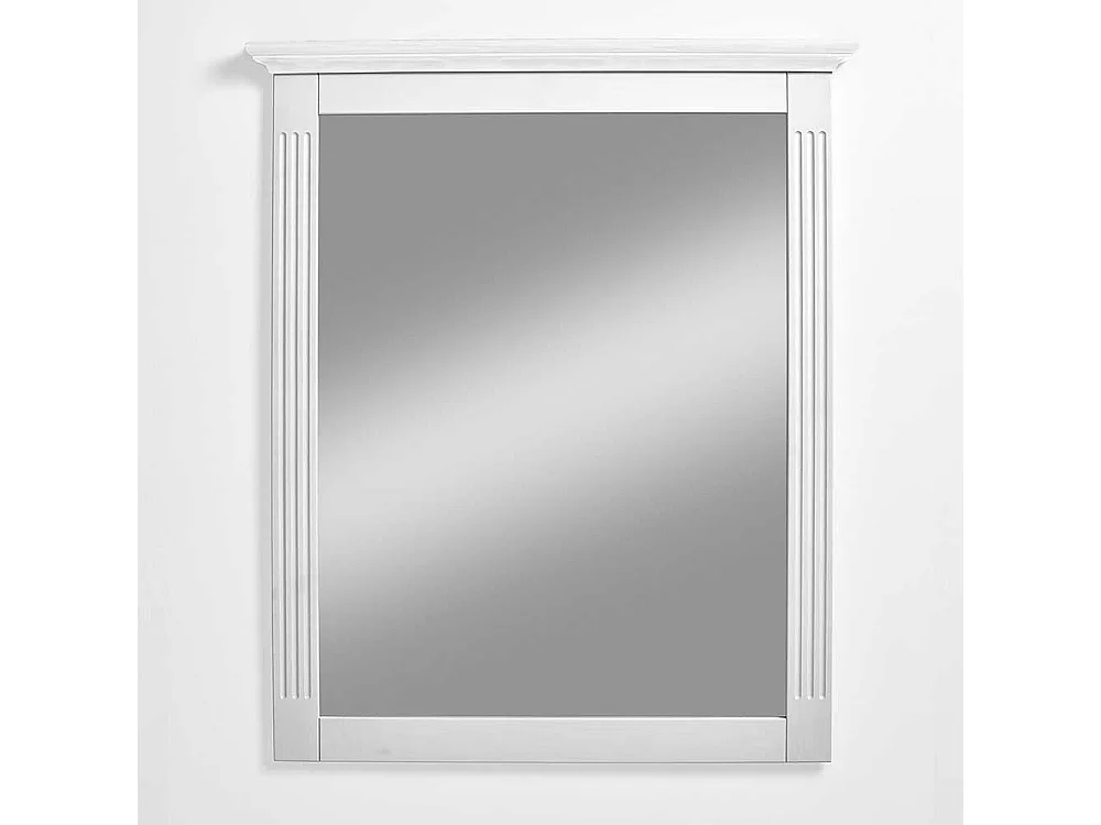 Wandspiegel in Weiß Kiefer massiv Landhausstil